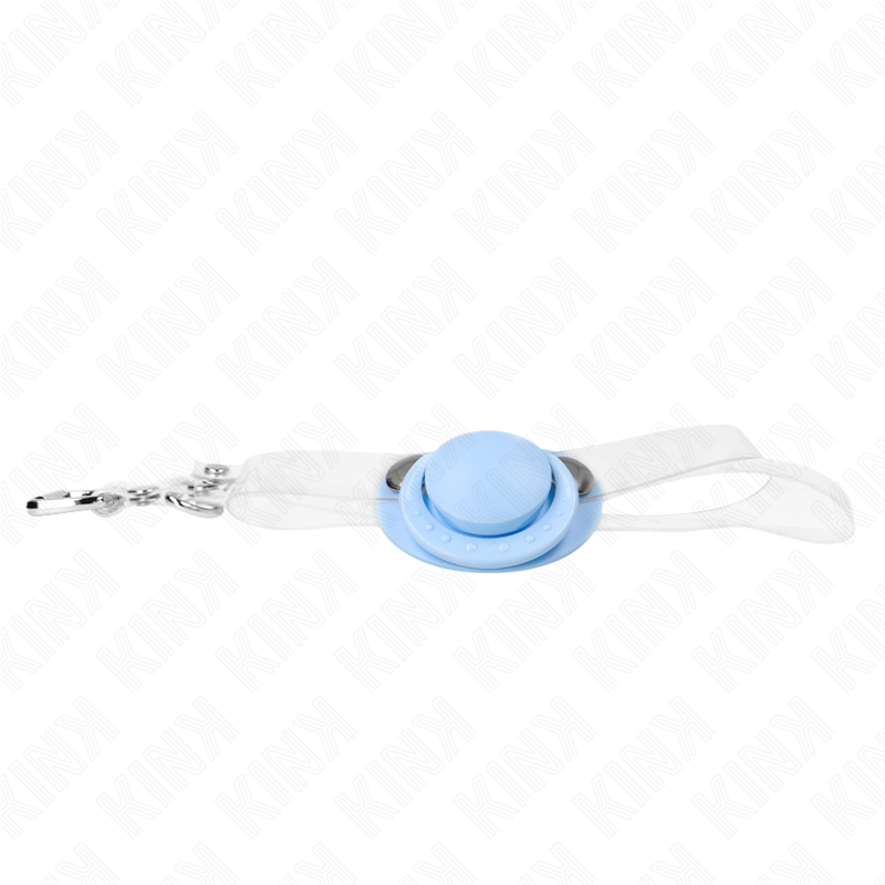 KINK - GAG A FORMA DI CIUCCIO AZZURRO 5,5 x 4 CM REGOLABILE 43-60 CM