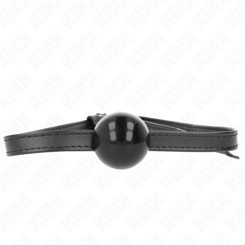 KINK - BALL GAG CON SFERA 4 CM NERA DESIGN SIMPLICITY MISURA 60 x 2 CM