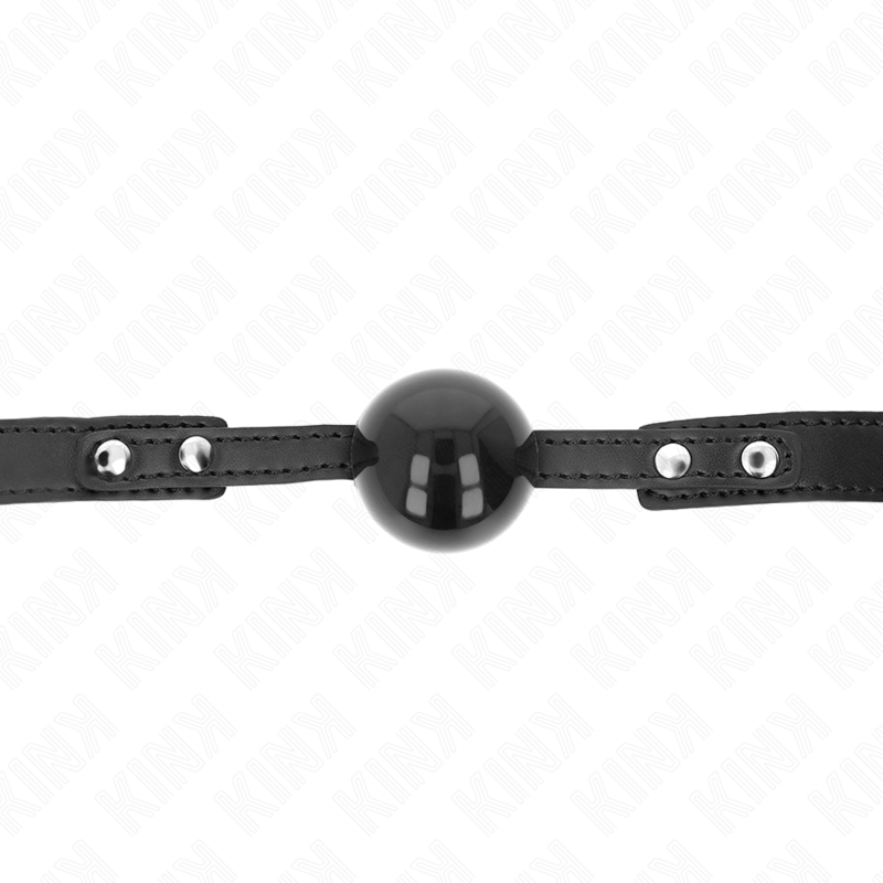 KINK - BALL GAG CON SFERA 4 CM IN TPE MORBIDO MODELLO 3 60 x 2 CM REGOLABILE 37-52 CM