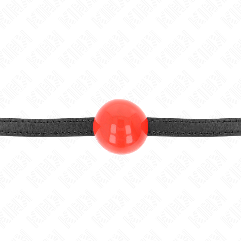 KINK - BALL GAG CON SFERA 4 CM ROSSA MISURA 65 x 1,5 CM