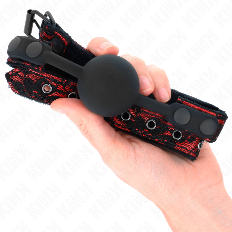 KINK - SCANDAL BALL GAG CON SFERA IN SILICONE 4 CM MODELLO 1 65 x 2 CM