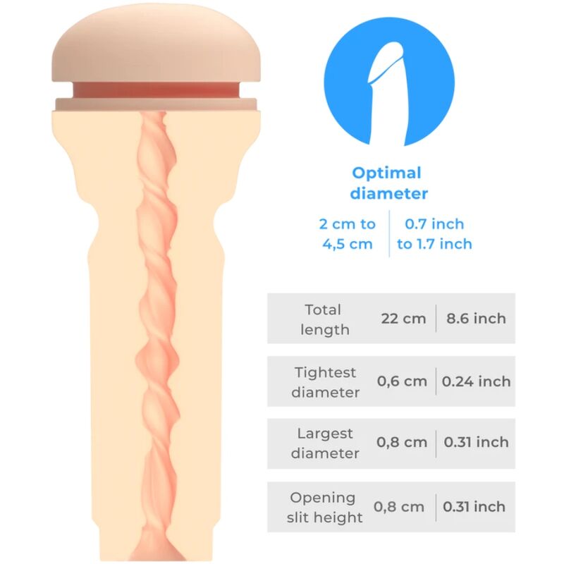 KIIROO - FEEL MASTURBATORE CON ANO EXTRA STRETTO  COLORE CHIARO