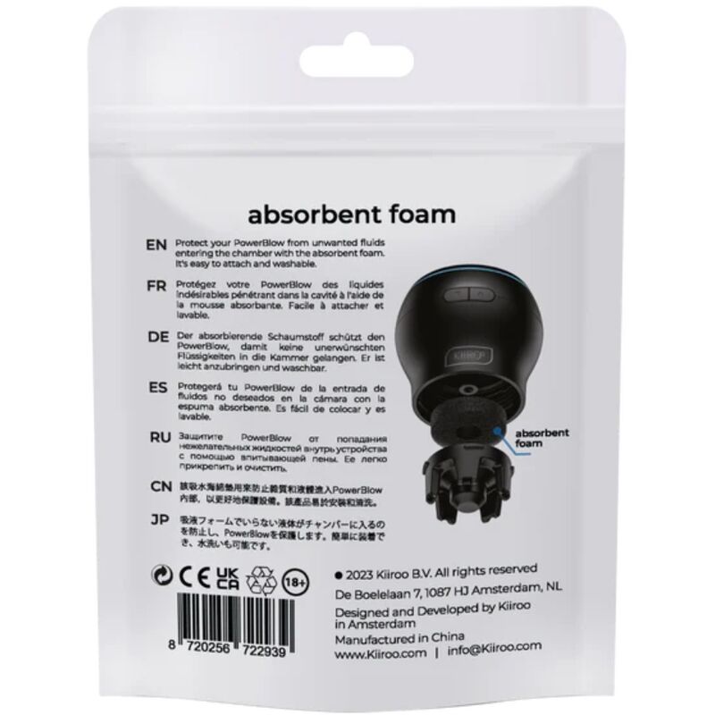KIIROO - POWER BLOW SCHIUMA ASSORBENTE CONFEZIONE DA 5 PEZZI