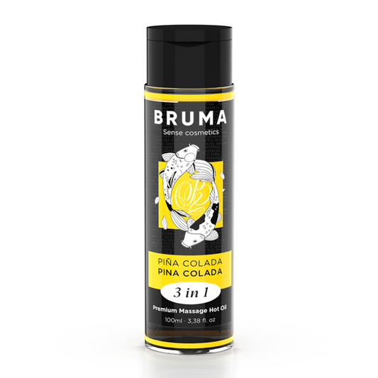 BRUMA - OLIO DA MASSAGGIO 3 IN 1 PREMIUM EFFETTO CALORE AROMA PINA COLADA 100 ML