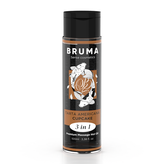 BRUMA - OLIO DA MASSAGGIO 3 IN 1 PREMIUM EFFETTO CALORE AROMA CUPACKE 100 ML