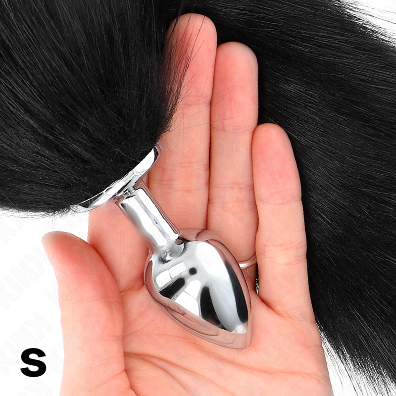 PLUG ANALE CON CODA SINTETICA, SILICONE MEDICO, TAGLIA S