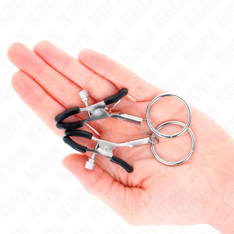 KINK - MORSETTI PER CAPEZZOLI CON ANELLO  6 CM