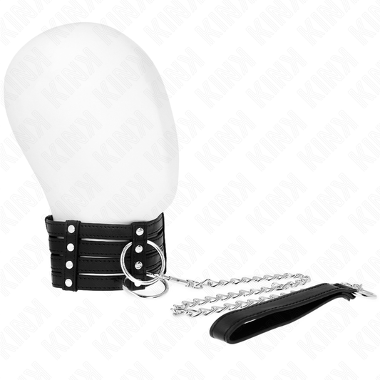 KINK - COLLARE CON GUINZAGLIO 65 CM  REGOLABILE 35-51 CM X 7 CM