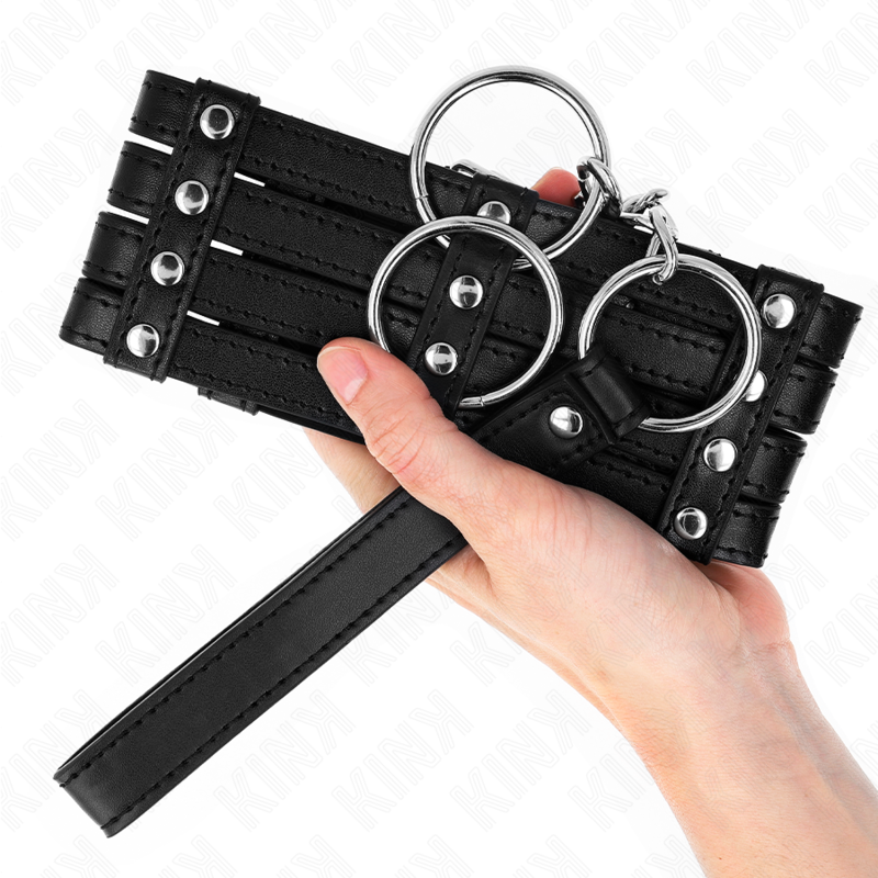 KINK - COLLARE CON GUINZAGLIO 65 CM  REGOLABILE 35-51 CM X 7 CM