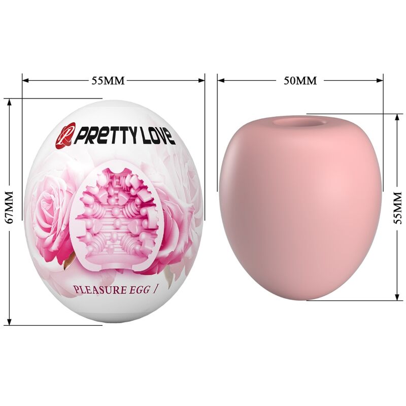 PRETTY LOVE - OVETTO MASTURBATORE MASCHILE PLEASURE EGG I ROSA
