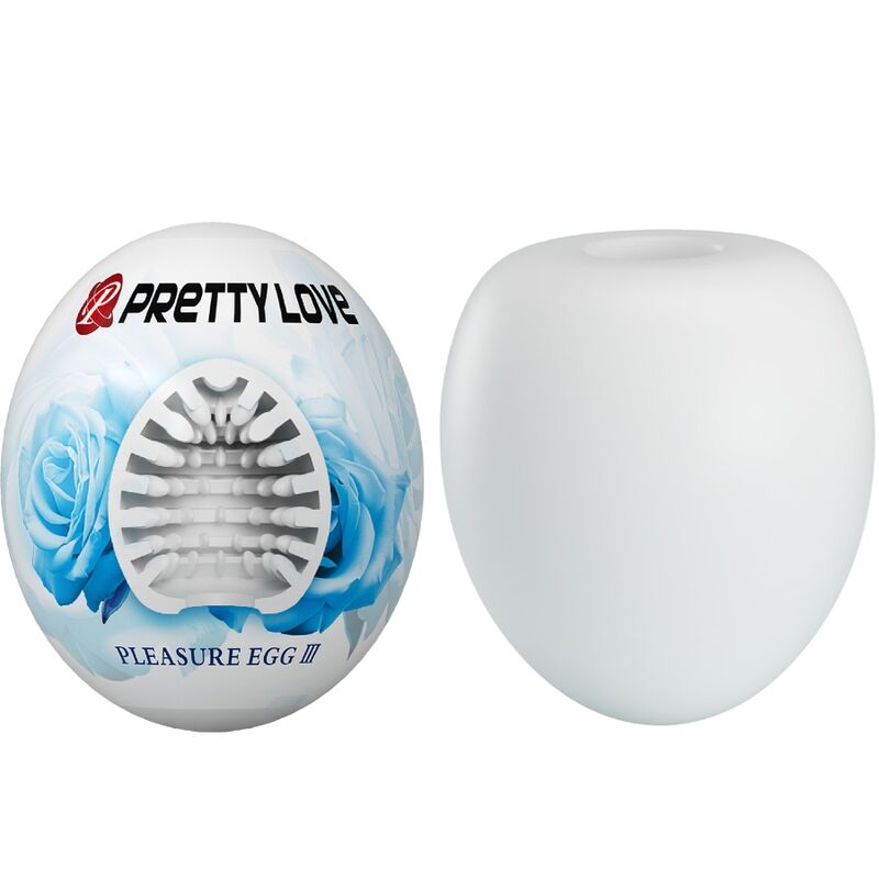 PRETTY LOVE - OVETTO MASTURBATORE MASCHILE PLEASURE EGG III BIANCO
