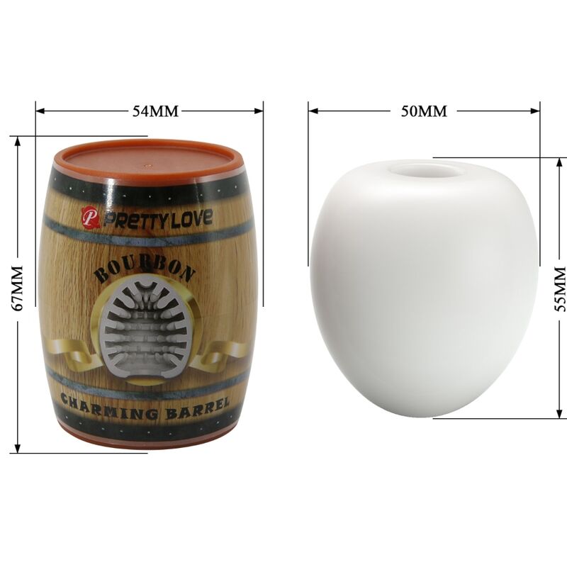 PRETTY LOVE - OVETTO MASTURBATORE MASCHILE BOURBON BIANCO