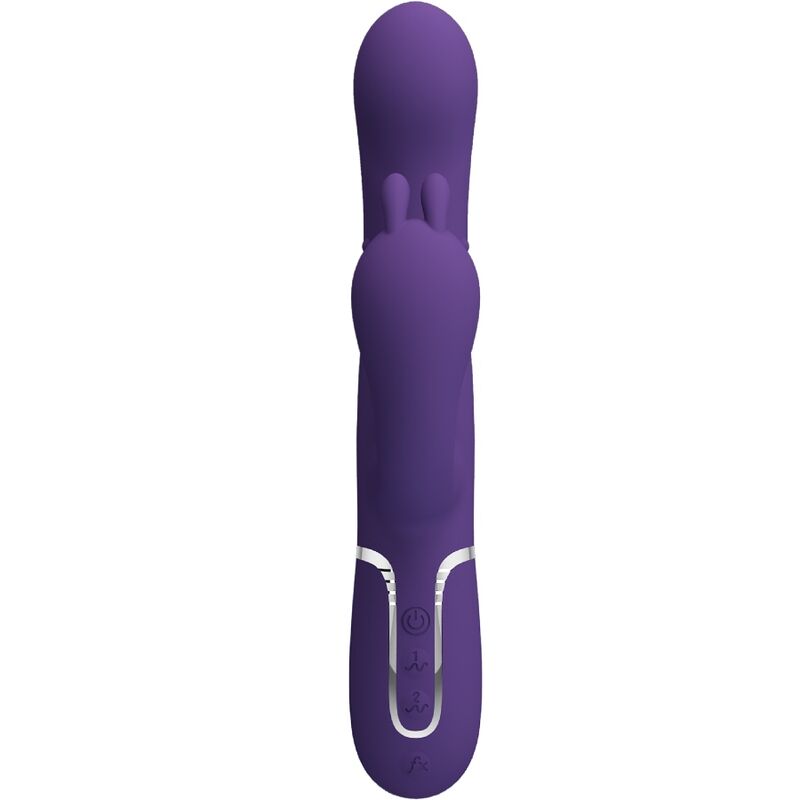 PRETTY LOVE - VIBRATORE CAMMY TRIPLO MULTIFUNZIONE 4 IN 1 VIOLA