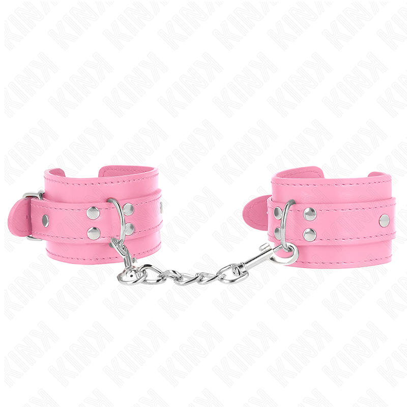 KINK - CINTURINI DA POLSO ROSA REGOLABILI 20-23 CM X 5,5 CM