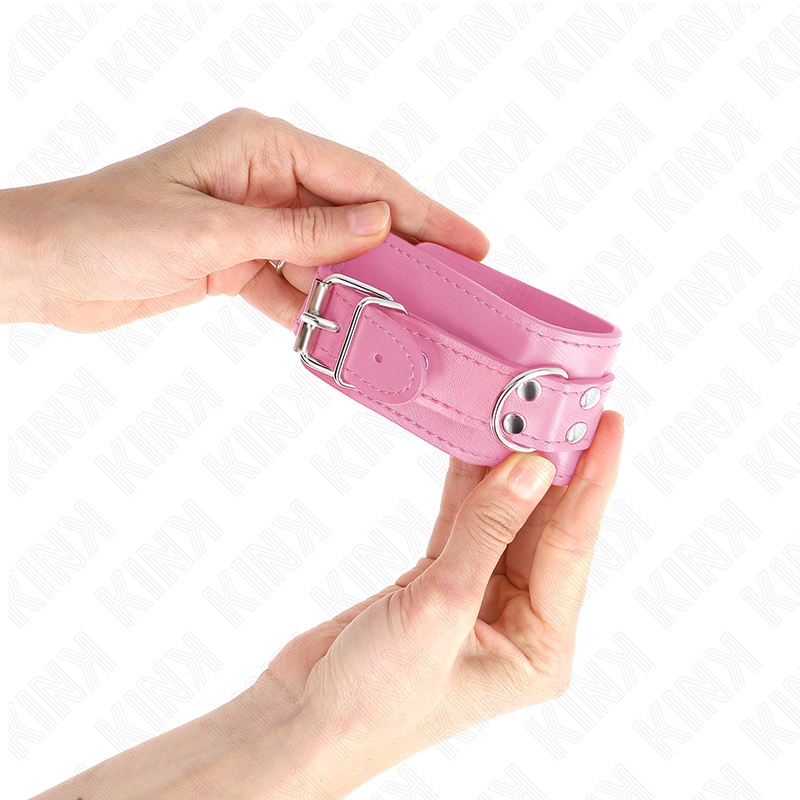 KINK - CINTURINI DA POLSO ROSA REGOLABILI 20-23 CM X 5,5 CM