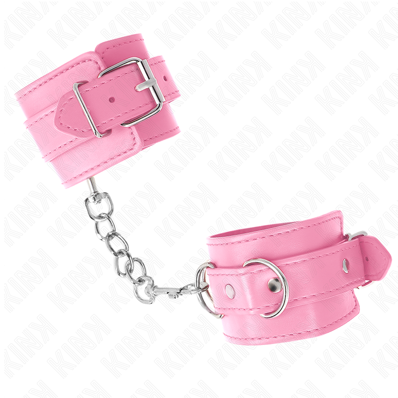 KINK - CINTURINI DA POLSO ROSA REGOLABILI 20-23 CM X 5,5 CM