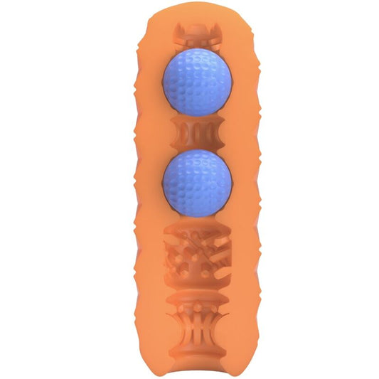 PRETTY LOVE - MASTURBATORE MASCHILE TWIN BALLS CON PALLINE GEMELLE ARANCIONE