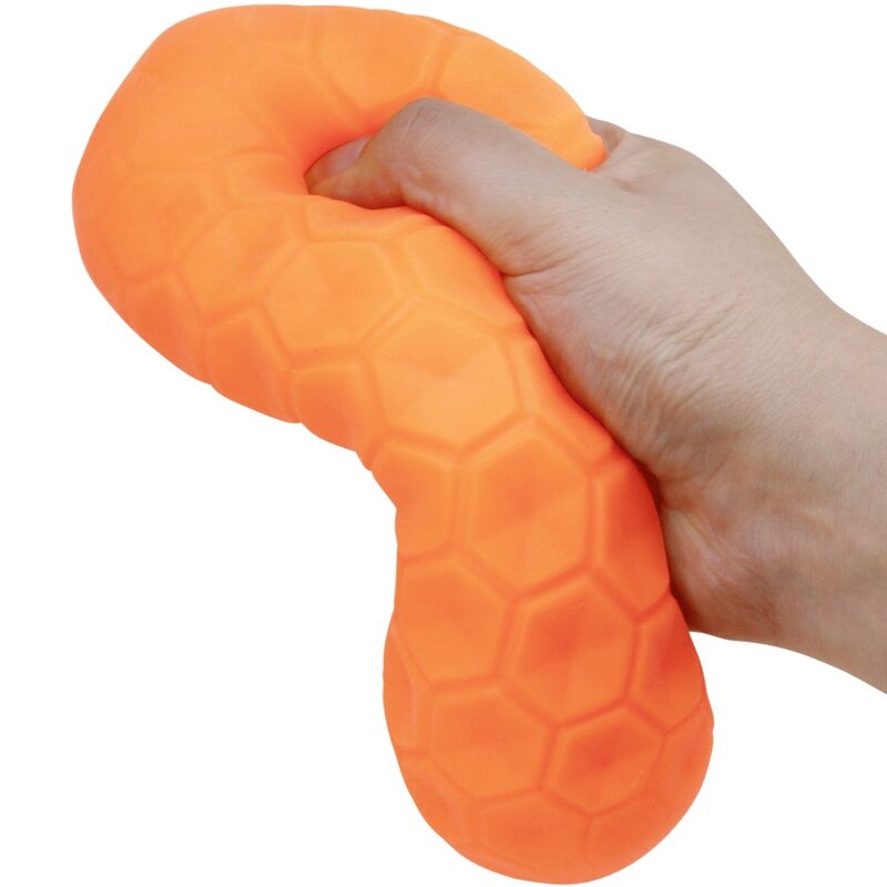 PRETTY LOVE - MASTURBATORE MASCHILE TWIN BALLS CON PALLINE GEMELLE ARANCIONE