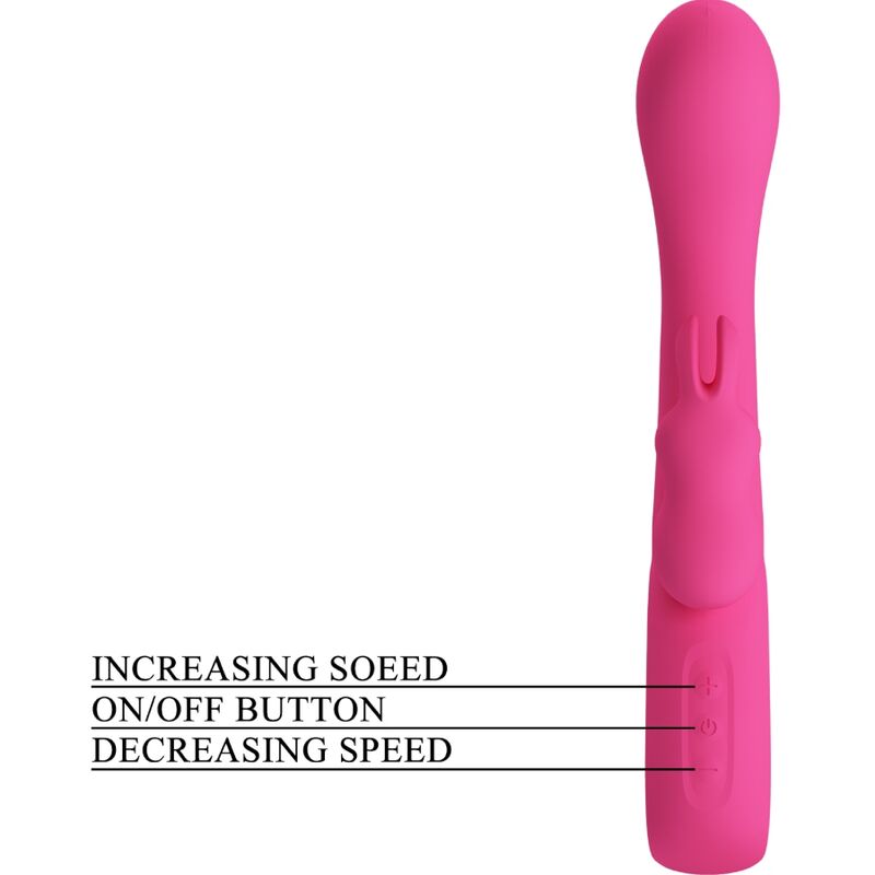 PRETTY LOVE - VIBRATORE NOVAK CON RABBIT 12 FUNZIONI ROSA