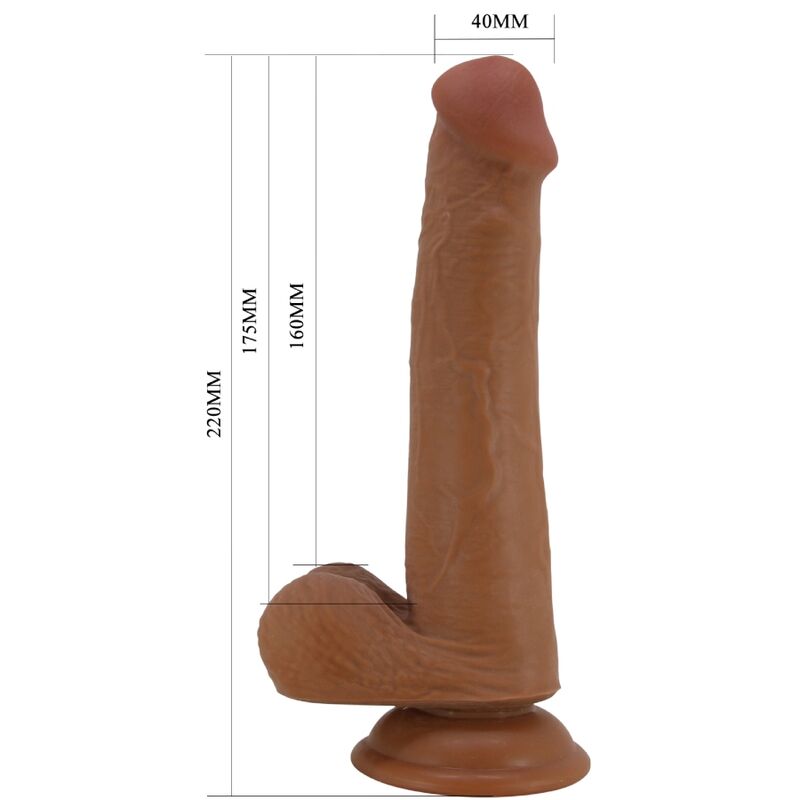 PRETTY LOVE - DILDO REALISTICO TALLEN 22 CM CARAMEL