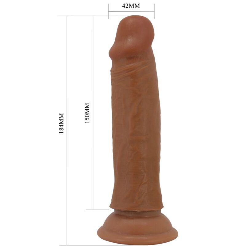 PRETTY LOVE - DILDO REALISTICO QUENTIN 18 CM CARAMEL