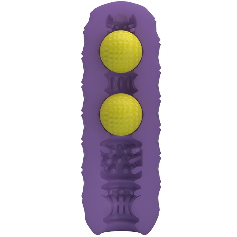 PRETTY LOVE - MASTURBATORE MASCHILE TWIN BALLS CON PALLINE GEMELLE  VIOLA