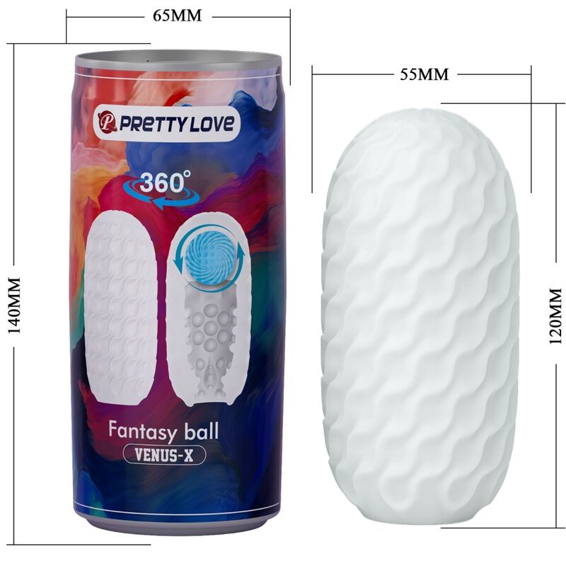 PRETTY LOVE - OVETTO MASTURBATORE MASCHILE VENUS FANTASY BALL IN SILICONE