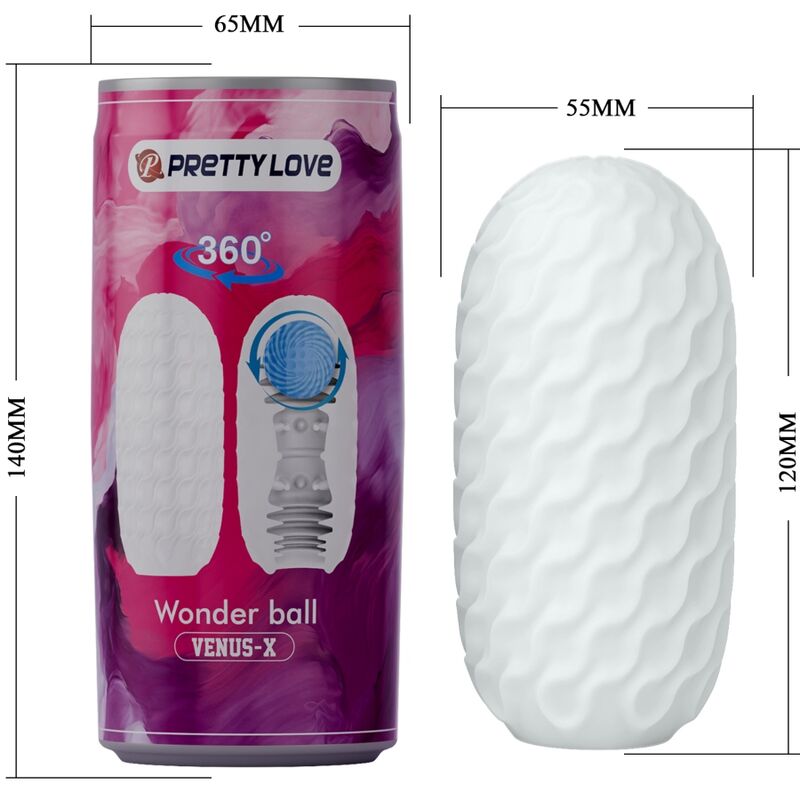 PRETTY LOVE - OVETTO MASTURBATORE MASCHILE VENUS WONDER BALL IN SILICONE