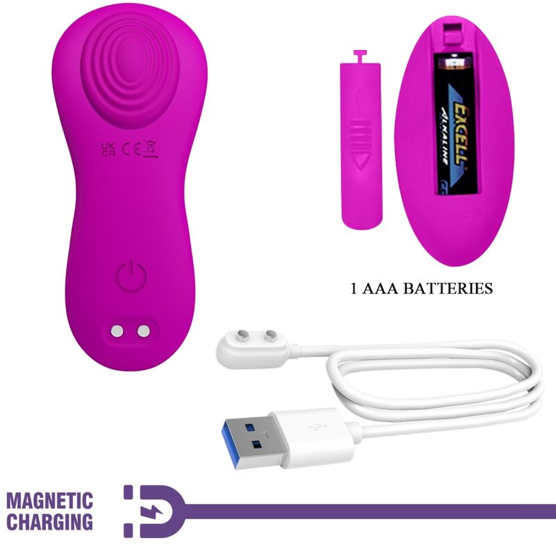 PRETTY LOVE - STIMOLATORE CLITORIDEO LAY-ON ROMARIO CON TELECOMANDO ROSA