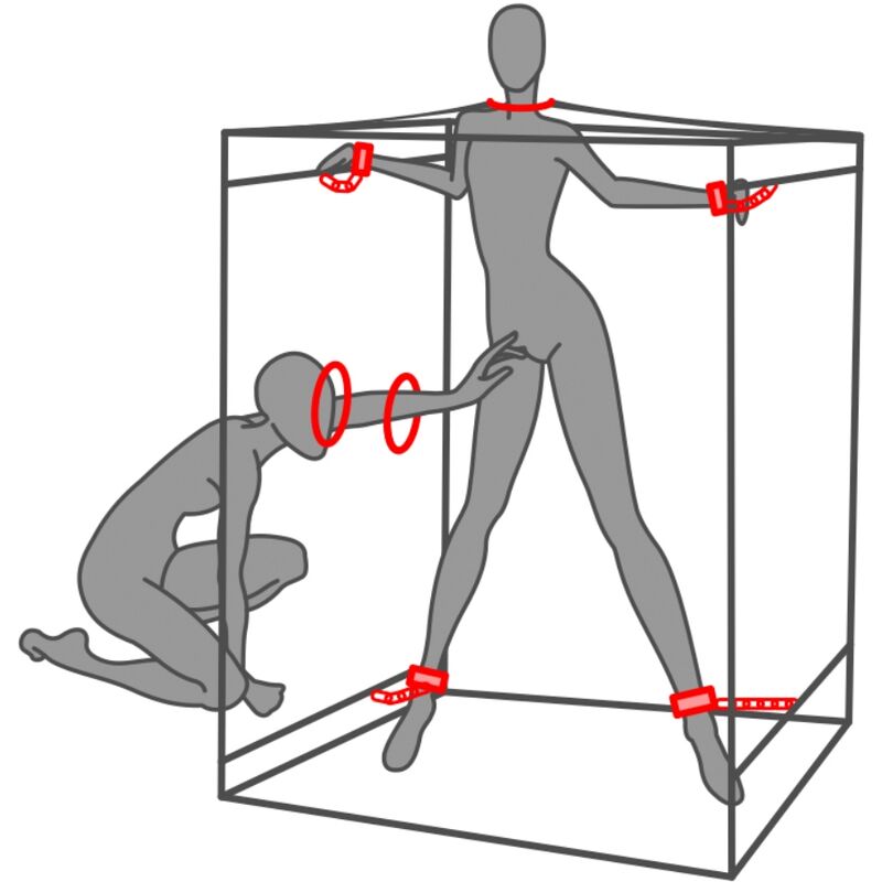 SECRET DOME - KINK CLUB CABINA SCANDALE NERA E ROSSA