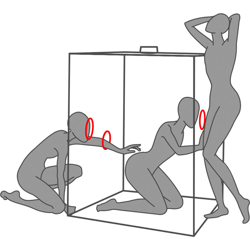 SECRET DOME - KINK CLUB CABINA SCANDALE NERA E ROSSA