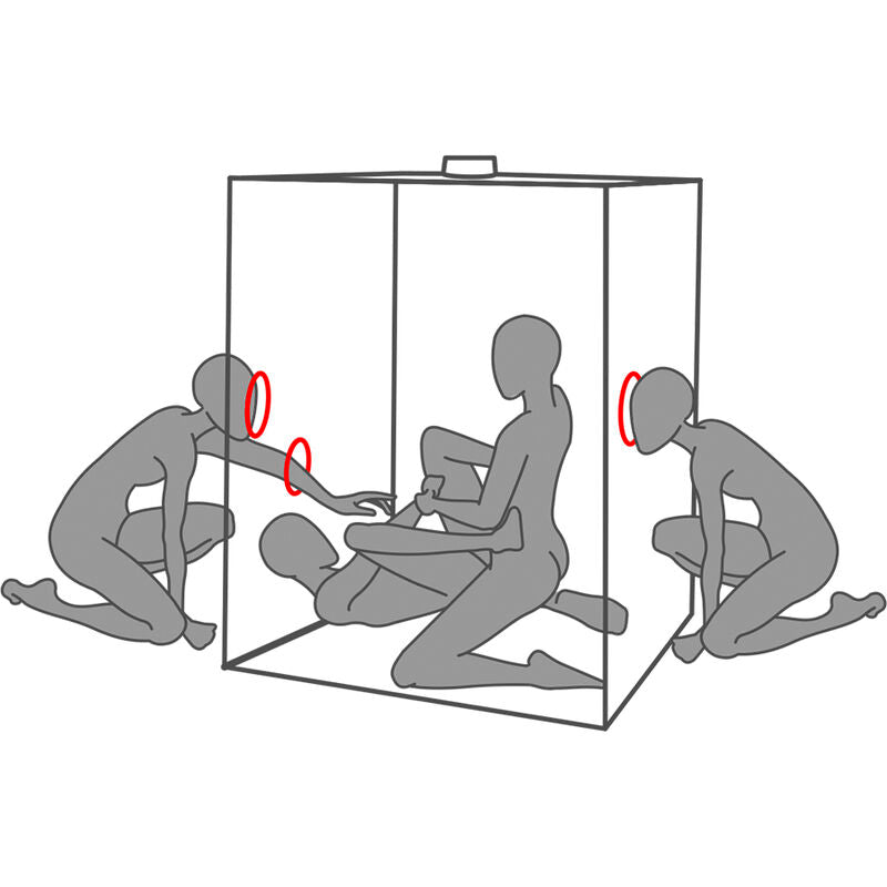 SECRET DOME - KINK CLUB CABINA SCANDALE NERA E ROSSA