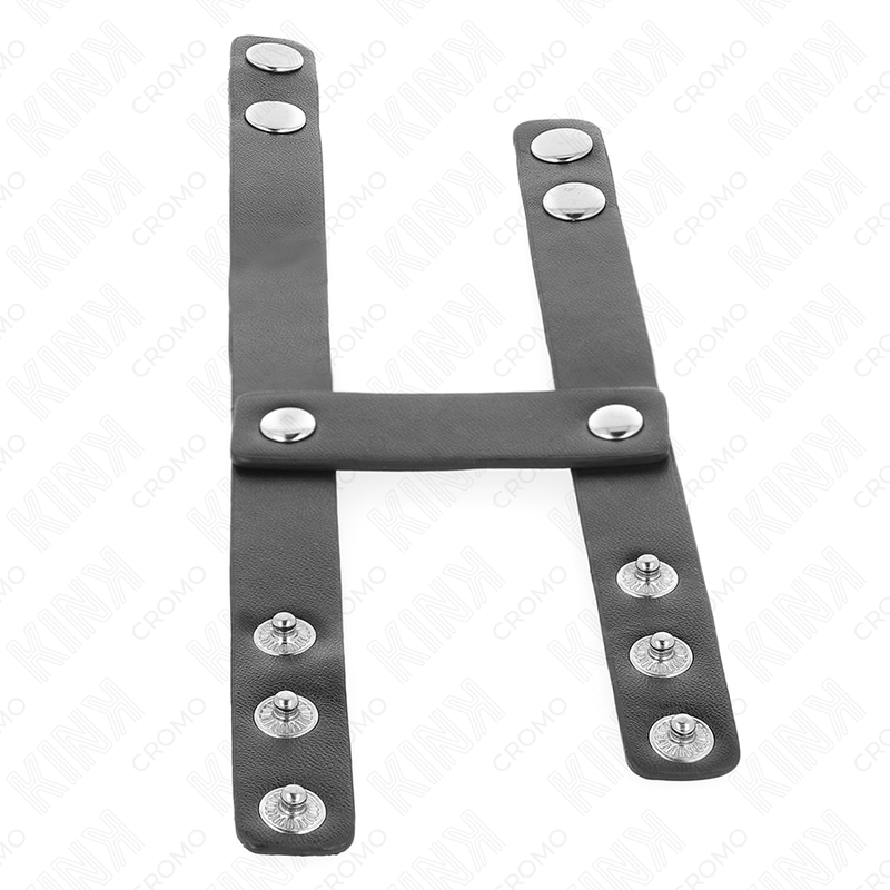 KINK - ANELLO PENE DOPPIO IN PELLE REGOLABILE