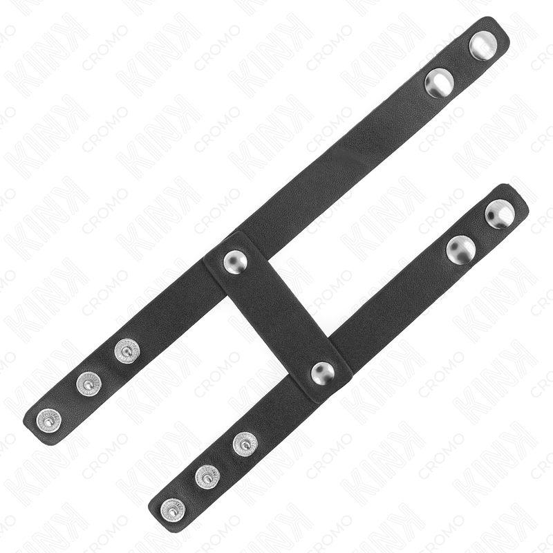 KINK - ANELLO PENE DOPPIO IN PELLE REGOLABILE