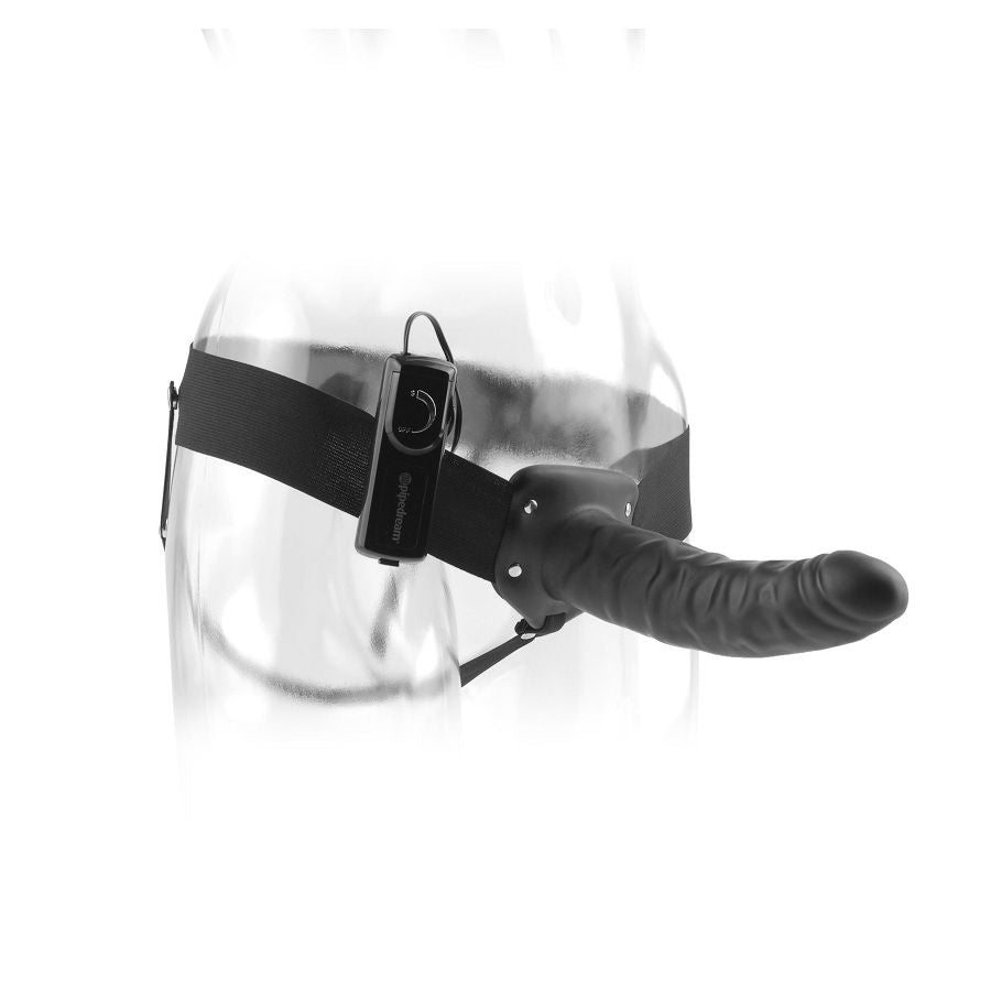 FETISH FANTASY SERIES - STRAP-ON CAVO VIBRANTE 19 CM NERO