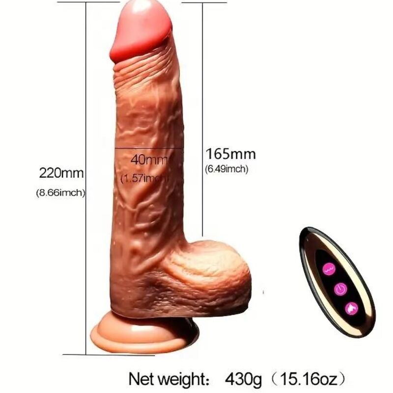 ARMONY - DILDO VIBRANTE E ROTANTE REALISTICO RICARICABILE
