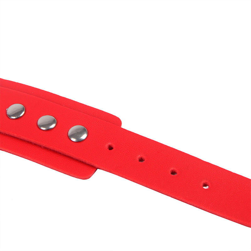 MANETTE CON CINTURA BONDAGE, DESIGN ELEGANTE, ROSSO INTENSO