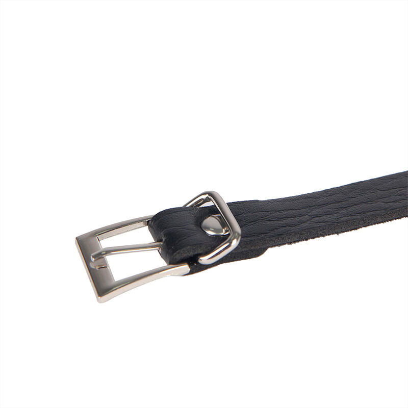 SUBBLIME  - 953713 PETTORINA BONDAGE PUNK FIBBIA IN METALLO NERA TAGLIA UNICA