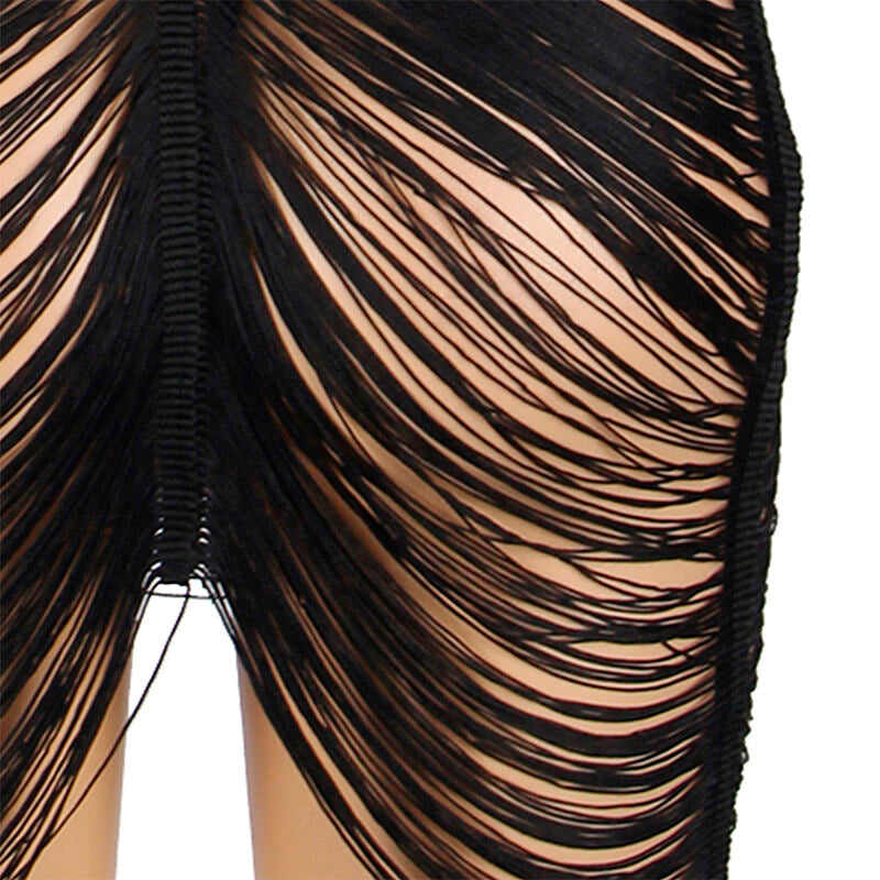 SUBBLIME - ABITO CON SPALLINE + PERIZOMA NERO L/XL