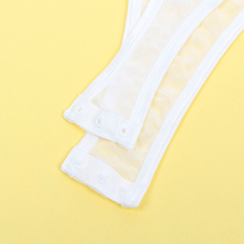 SUBBLIME - 954284 BODY CON CATENE +REGGICALZE BIANCO S/M