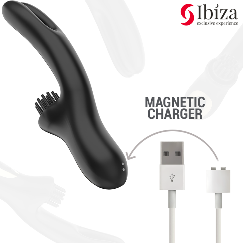 VIBRATORE CLITORIDE MULTICELLULARE, DOPPIA ONDA CON SPAZZOLA RABBIT, TECNOLOGIA HI-TECH