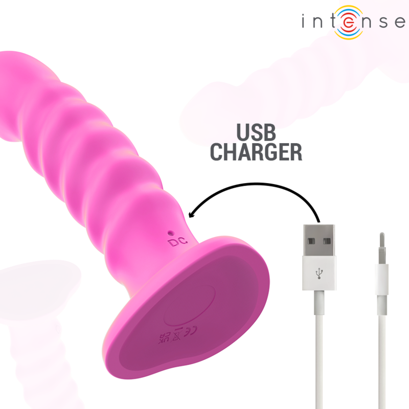INTENSE - CINDY VIBRATORE A SPIRALE 10 VIBRAZIONI CON TELECOMANDO ROSA