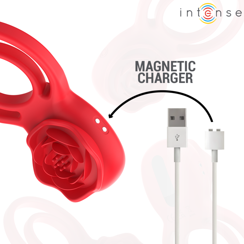 INTENSE - GAIL ROSA STIMOLATORE  10 VIBRAZIONI TELECOMANDO ROSSO