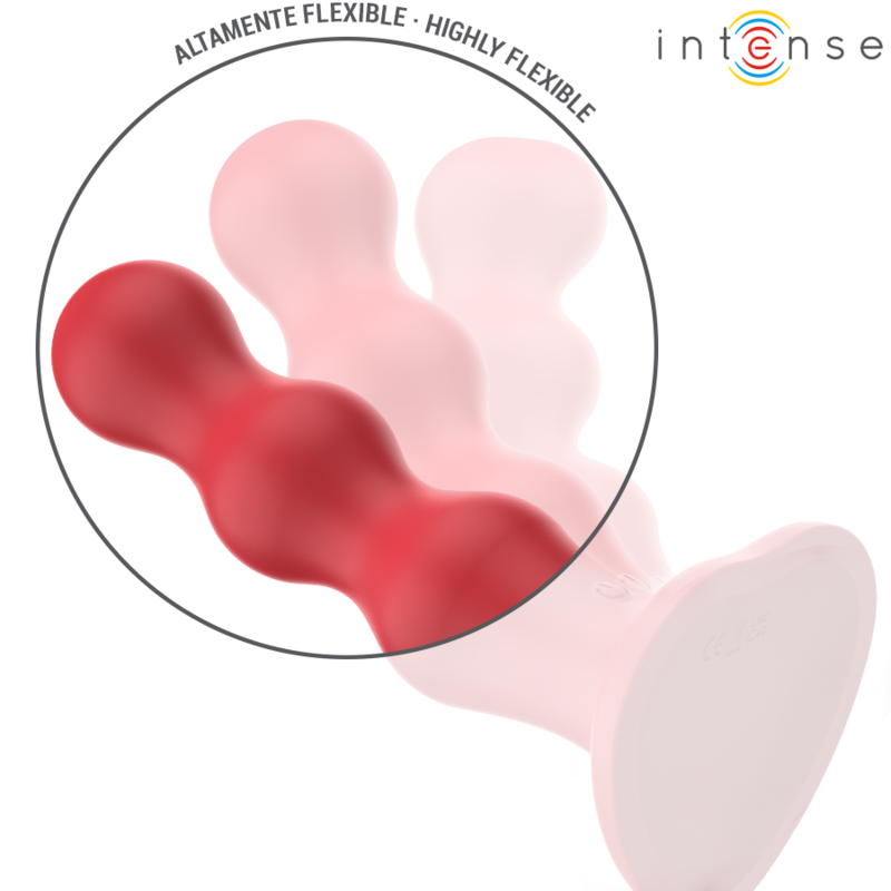 INTENSE - CODY VIBRATORE CON VENTOSA E TELECOMANDO ROSSO
