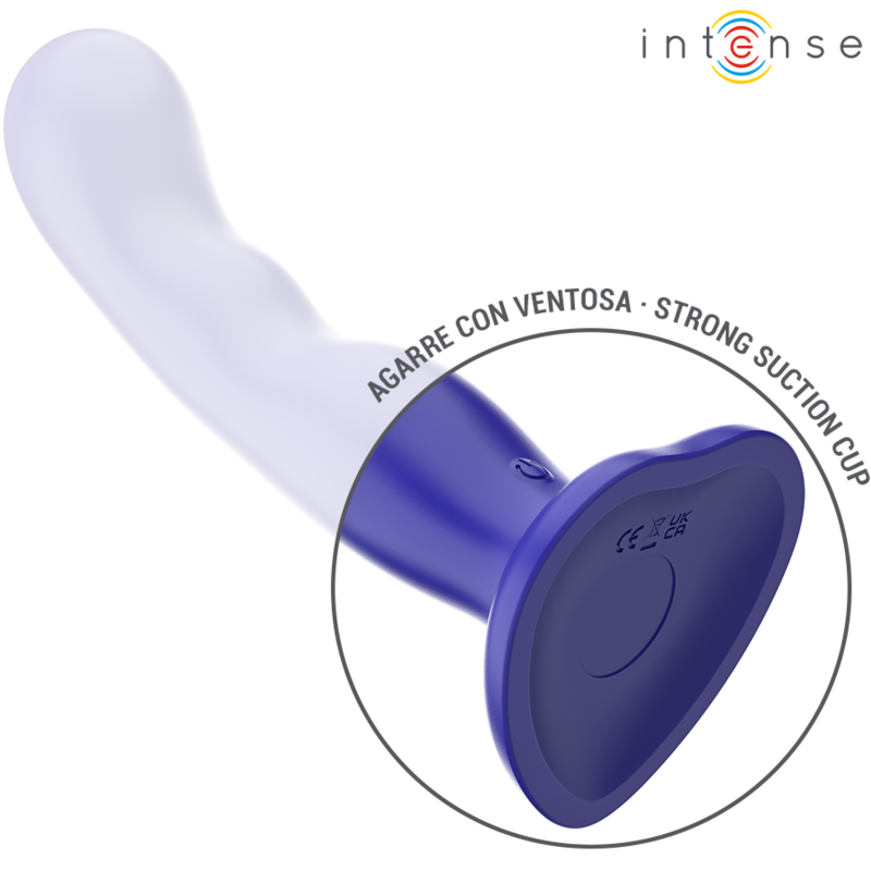 INTENSE - SHORTY VIBRATORE  CON VENTOSA E TELECOMANDO BLU
