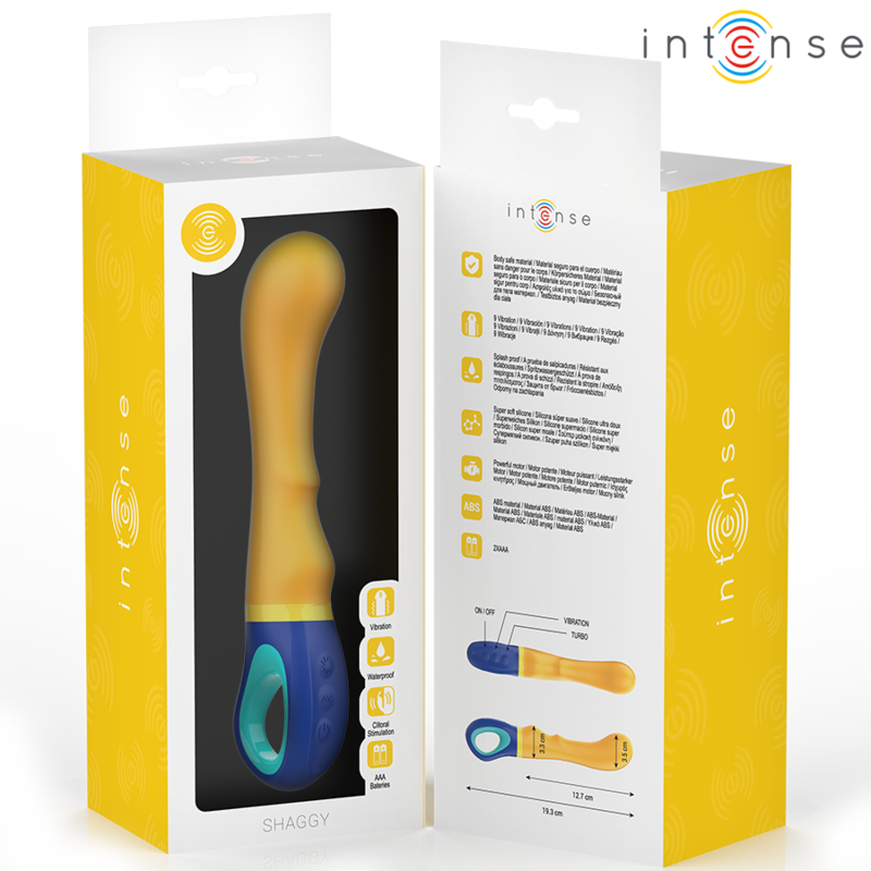 INTENSE - SHAGGY VIBRATORE PUNTO G GIALLO