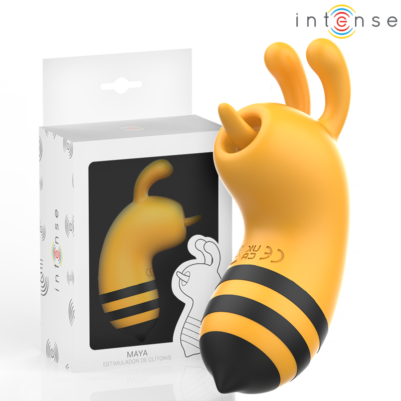 INTENSE - MAYA STIMOLATORE CLITORIDE A FORMA DI APE GIALLO/NERO