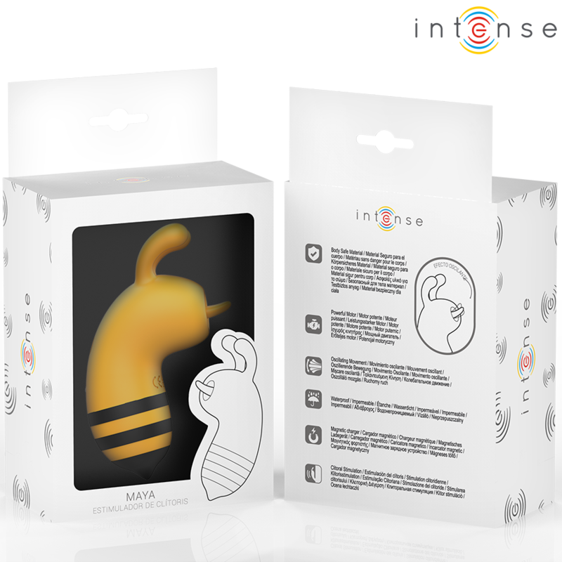 INTENSE - MAYA STIMOLATORE CLITORIDE A FORMA DI APE GIALLO/NERO
