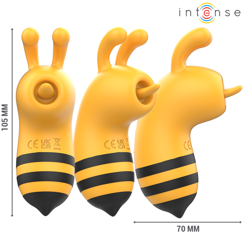 INTENSE - MAYA STIMOLATORE CLITORIDE A FORMA DI APE GIALLO/NERO