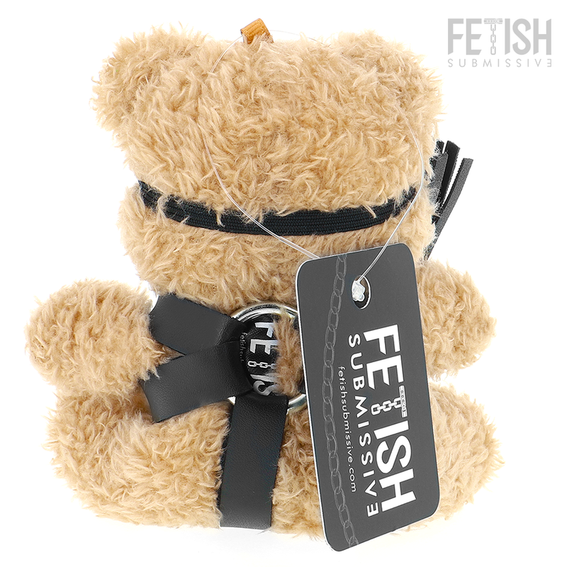 ORSETTO BDSM TED, PELUCHE FETISH CON ACCESSORI IN PELLE, COLLEZIONABILE PROVOCATORIO